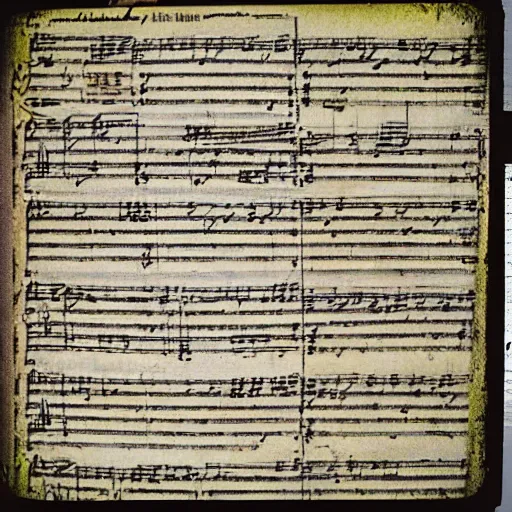 Prompt: “ beethoven manuscript ”