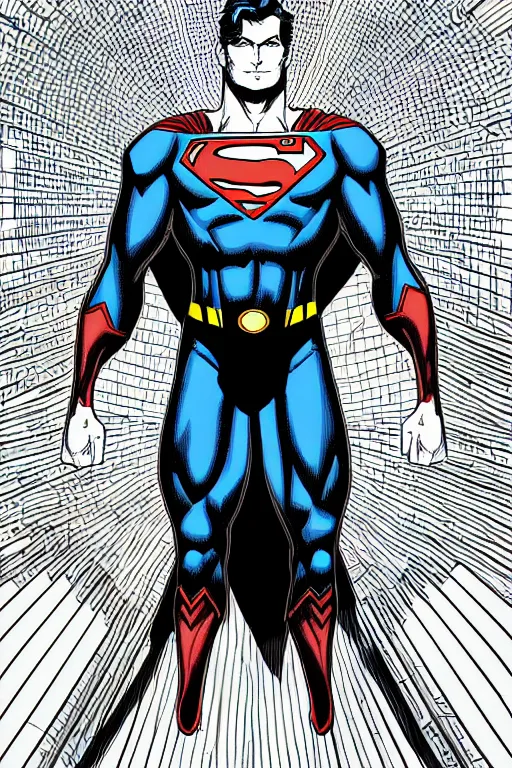 Image similar to superman, symmetrical, highly detailed, digital art, sharp focus, trending on art station, anime art style