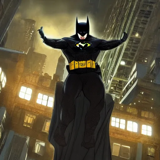 Image similar to Jarred Leto as Batman saying \'It\'s Morbin\' Time\', detailed artistic concept art, Hollywood Exclusive