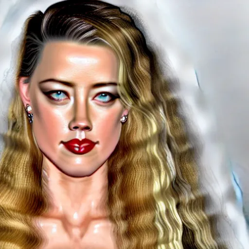 Image similar to amber heard made of gourd gourd intercross hybrid mix intercross hybrid mix