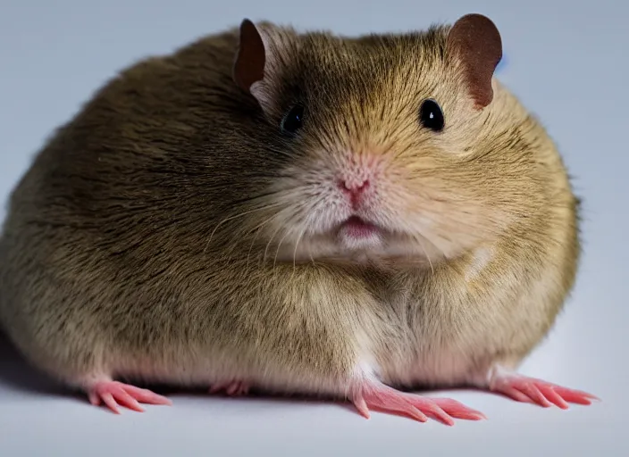 Prompt: a genetic combination of jabba the hutt and hamster, 8 k, 8 5 mm f 1. 8