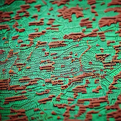 Image similar to picture of raised 3 d topographical map of wisconsin at museum ( eos 5 ds r, iso 1 0 0, f / 8, 1 / 1 2 5, 8 4 mm, postprocessed, bokeh )