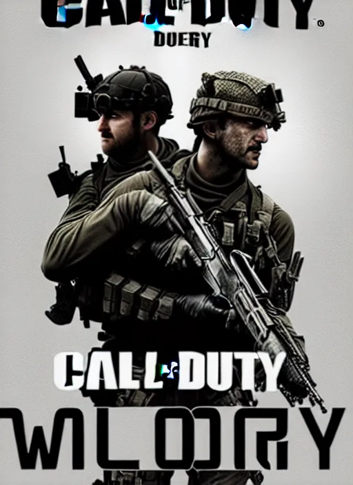 Image similar to call of duty poster