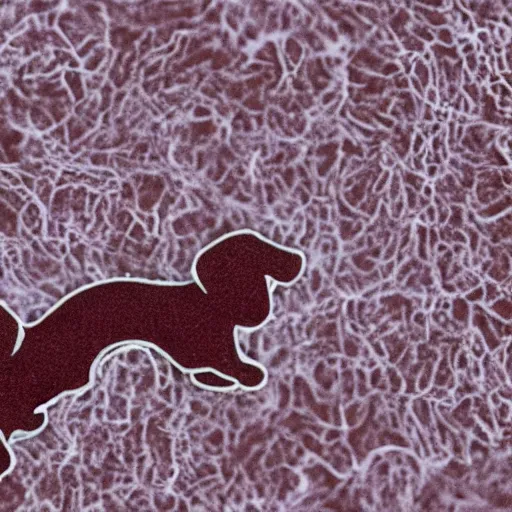 Image similar to dachshund bacillus under a microscope