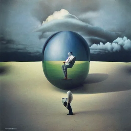 Prompt: abstract elemental inscape by Storm Thorgerson, gorgeous detailed matte painting, muted pastel colors