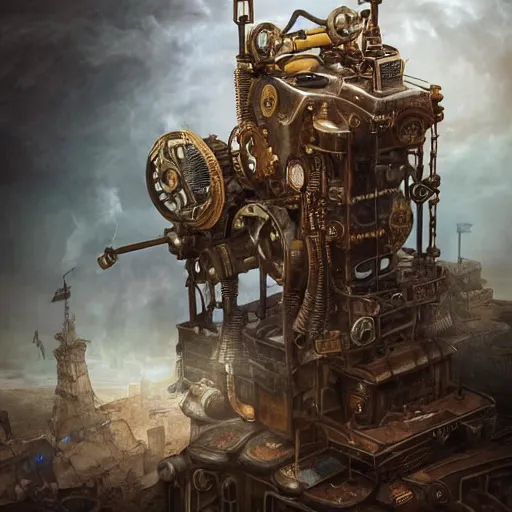 Image similar to steampunk metal machine, details face, detailed body, realistic body proportions, unreal engine, by popular digital artist, digital, artstation, detailed body, heavenly atmosphere, digital art, overdetailed art, trending on artstation, cgstudio, the most beautiful image ever created, dramatic, award winning artwork, beautiful scenery