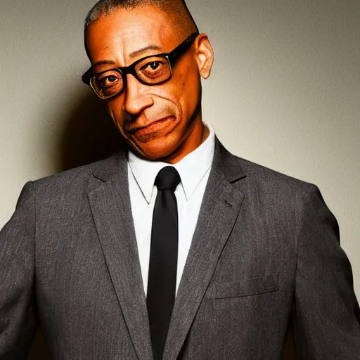 Prompt: Gus Fring as a character from Multiversus