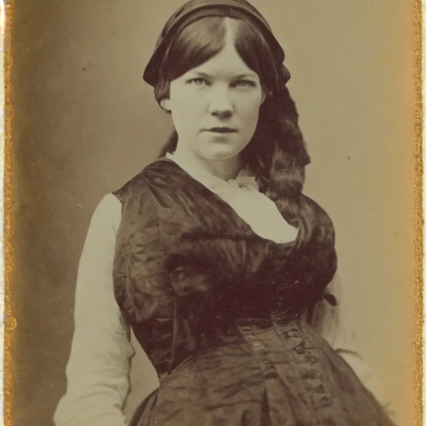 Image similar to amy bruni looking beautiful 1 8 0 0 s vintage photo, candid photo, 8 k,