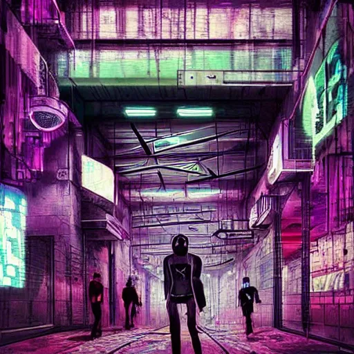 Image similar to FADU UBA in a cyberpunk style