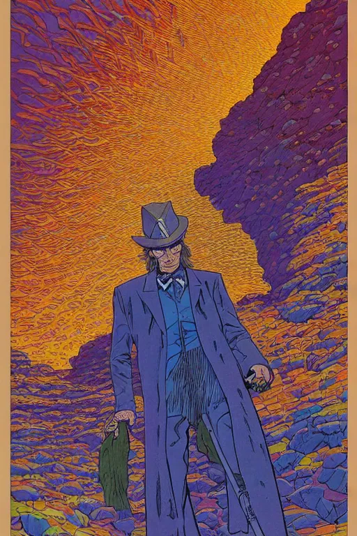 Image similar to artwork by jean giraud