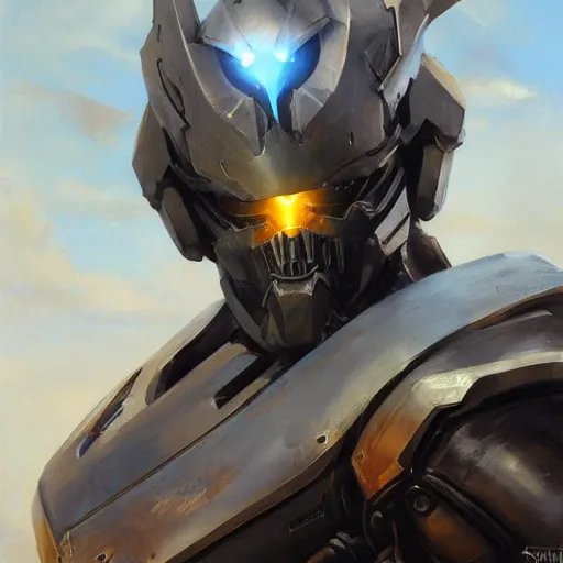 Image similar to greg manchess portrait painting of armored ghostrider as overwatch character, medium shot, asymmetrical, profile picture, organic painting, sunny day, matte painting, bold shapes, hard edges, street art, trending on artstation, by huang guangjian and gil elvgren and sachin teng