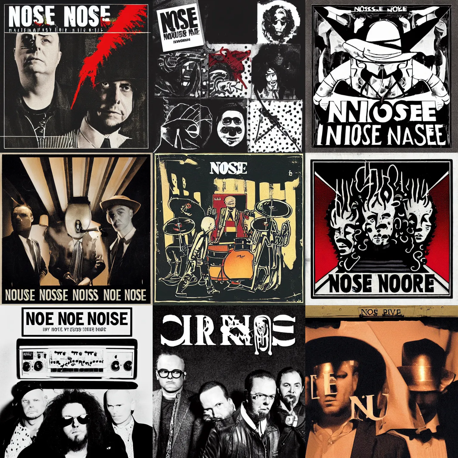 Prompt: Album cover art for the noise band LITIGES