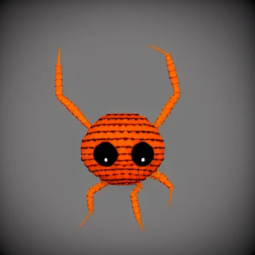 Prompt: cute spider in the style of little big planet