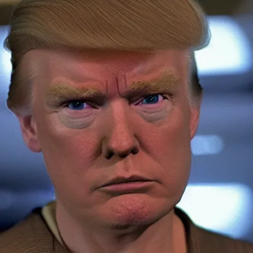 Image similar to Donald Trump as anakin skywalker in star wars episode 3, 8k resolution, full HD, cinematic lighting, award winning, anatomically correct