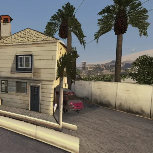 Prompt: gta style house