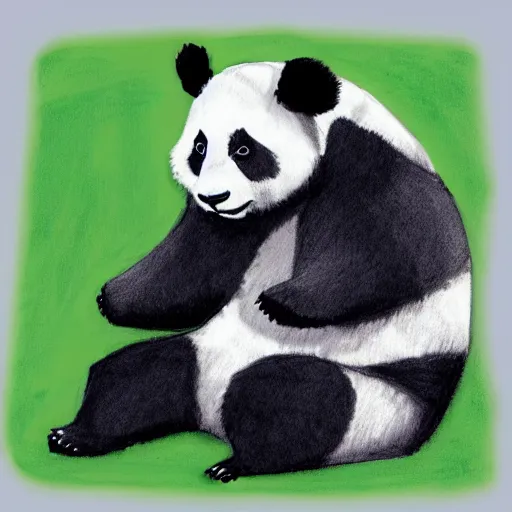 Image similar to panda sketch