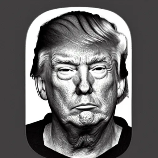 Prompt: donald trump mugshot, sad!