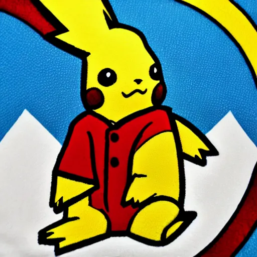 Image similar to pikachu wearing a christmas jumper anime style highly detailed, smooth, sharp focus