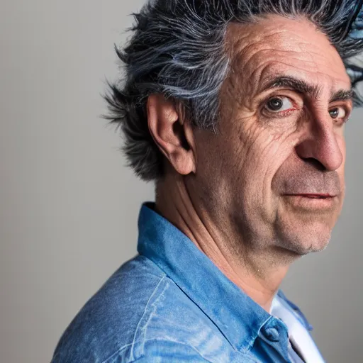 Image similar to portrait photo still of real life rick sanchez 8 k, 8 5 mm f 1. 8