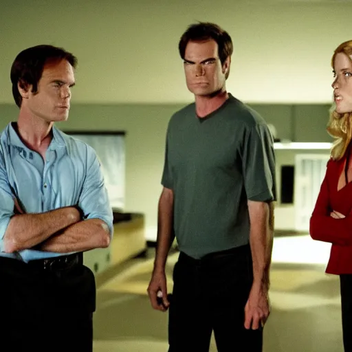 Image similar to dexter morgan on the x - files with dana sculls and fox milder