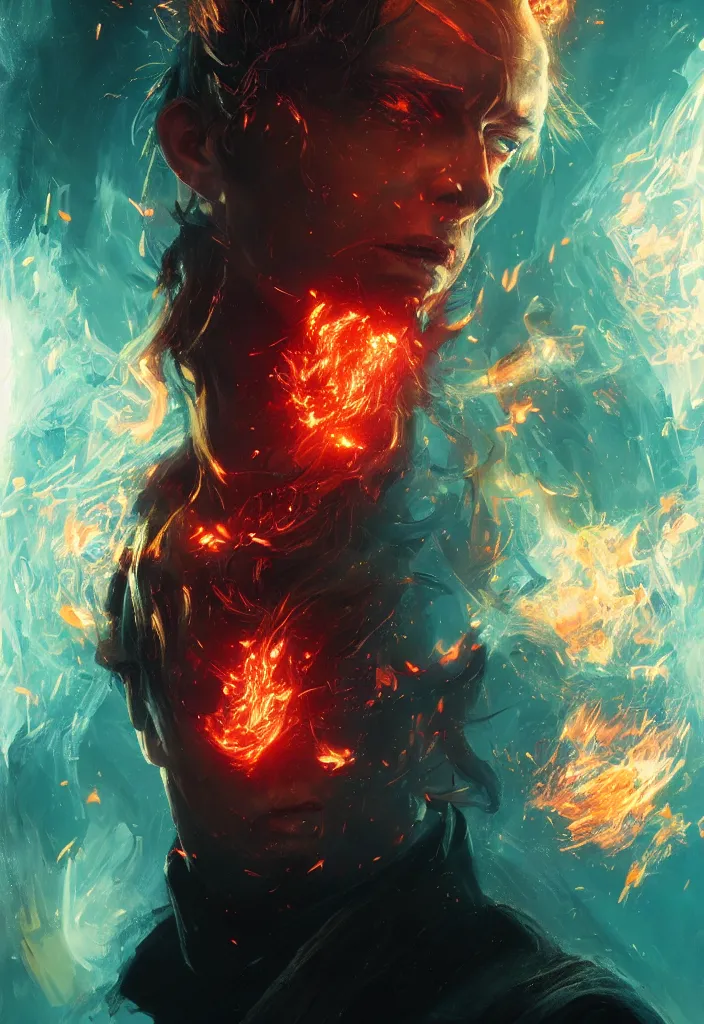 Prompt: a fancy portrait of a very mad mage covered in coloured flames by greg rutkowski, sung choi, mitchell mohrhauser, maciej kuciara, johnson ting, maxim verehin, peter konig, 8 k photorealistic, cinematic lighting, hd, high details,