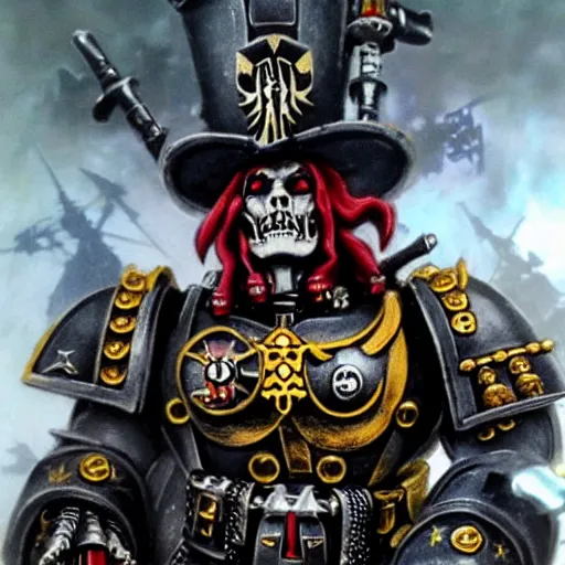 Image similar to warhammer 4 0 k johnny depp