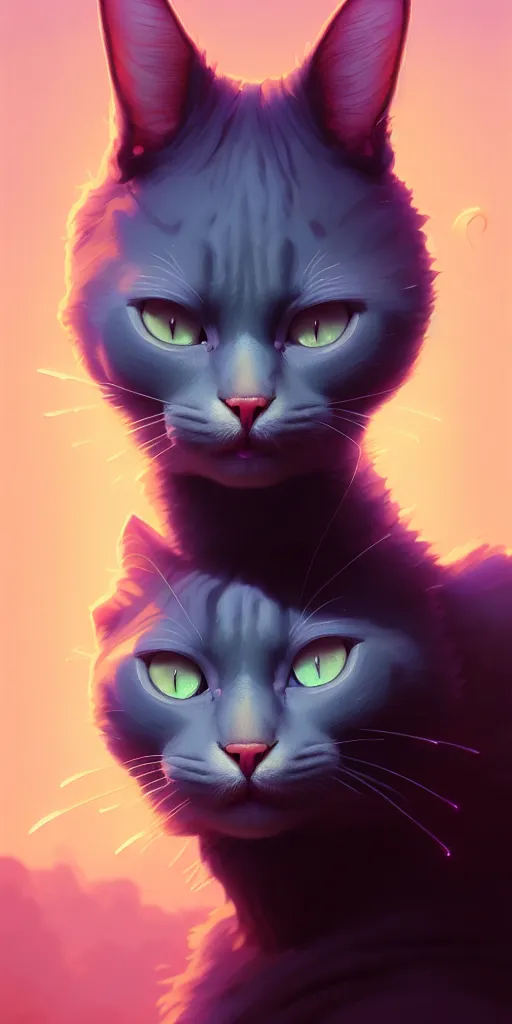 Image similar to portrait of humanoid cat, highly detailed vfx portrait, unreal engine, greg rutkowski, loish, rhads, beeple, makoto shinkai and lois van baarle, ilya kuvshinov, rossdraws, tom bagshaw, alphonse mucha, global illumination, detailed and intricate environment