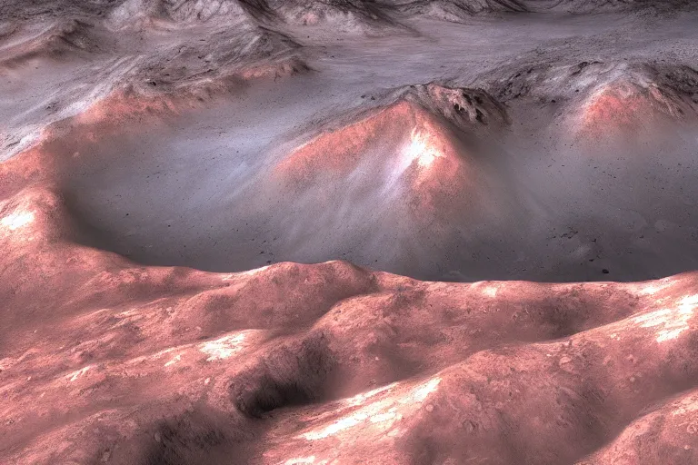 Prompt: mars frozen in mountains, wallpaper, beautiful