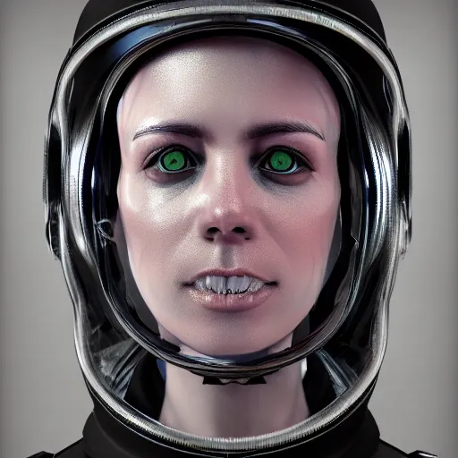 Image similar to Gothic astronaut, portrait, photorealistic, concept art, 8k