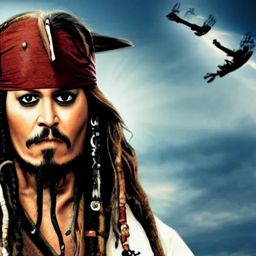 Prompt: jack sparrow marathon