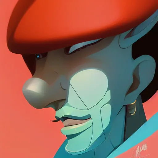 Image similar to face icon stylized minimalist space dandy, loftis, cory behance hd by jesper ejsing, by rhads, makoto shinkai and lois van baarle, ilya kuvshinov, rossdraws global illumination