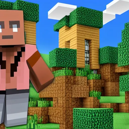 Image similar to paul hollywood minecraft