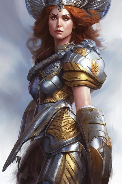 Image similar to amazon valkyrie athena, d & d, fantasy, portrait, highly detailed, headshot, digital painting, trending on artstation, concept art, sharp focus, illustration, art by artgerm and greg rutkowski and magali villeneuve