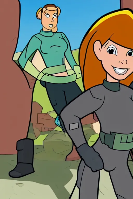 Image similar to Kim possible, cartoon