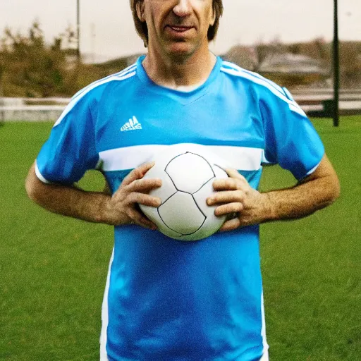 Image similar to photo of Saul Goodman as a soccer player