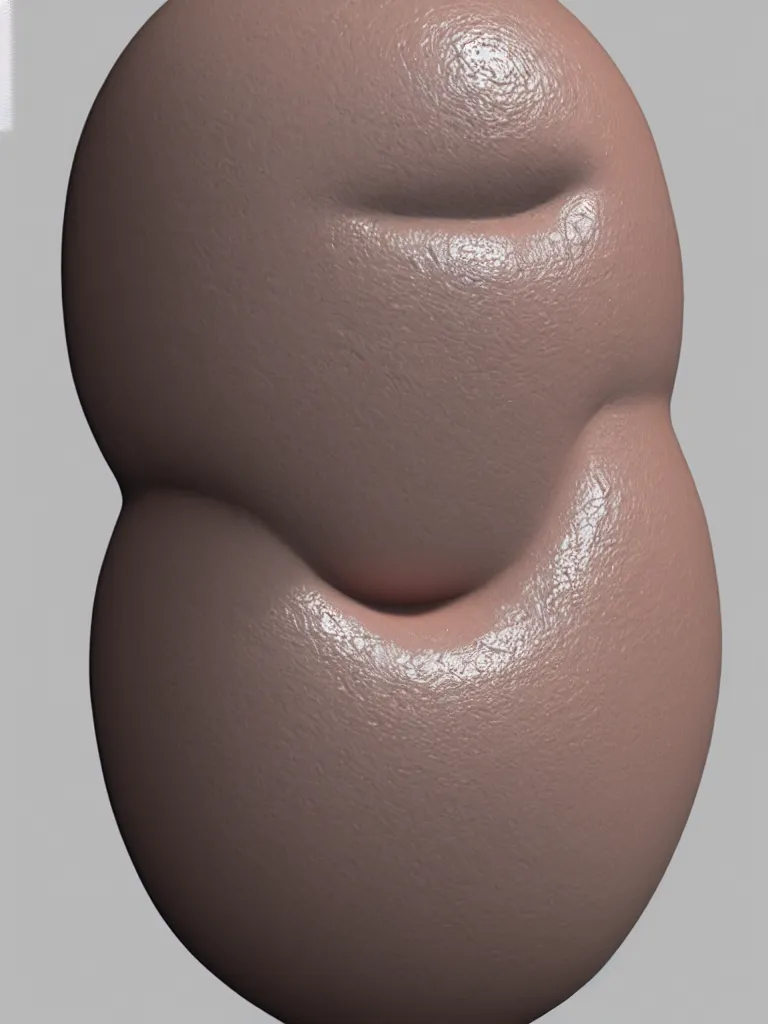 Prompt: simple featureless primitive tube shape, textured with pale photorealistic colored human skin, photoreal details, straight smooth vertical, highly realistic bump map, surface painter, renderman