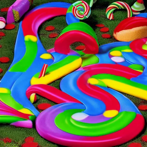 Image similar to candyland, photo