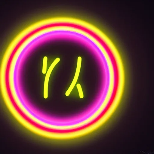 Image similar to neon circle 4k