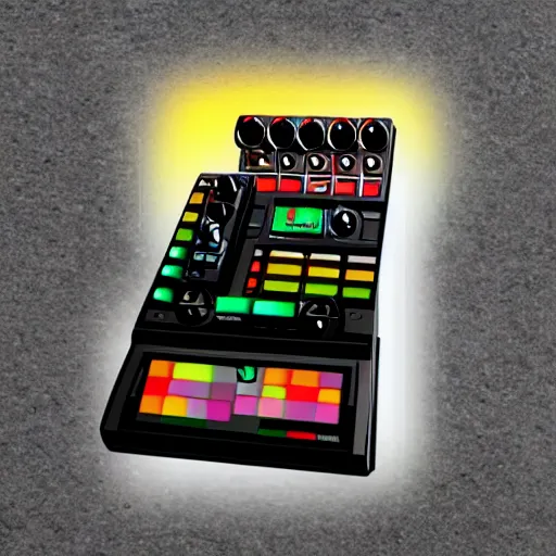 Prompt: Roland-808 sticker, art station