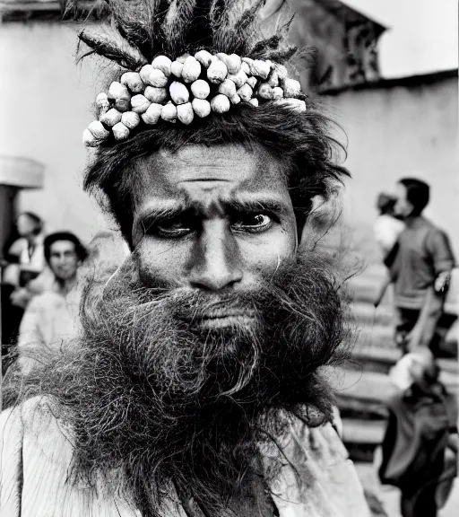 Image similar to Award winning reportage photo of Monegasque Natives with incredible hair and hyper-detailed eyes wearing traditional garb by Garry Winogrand, 85mm ND 5, perfect lighting, gelatin silver process