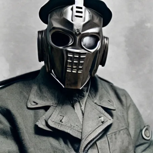 Image similar to mf doom in ww 2