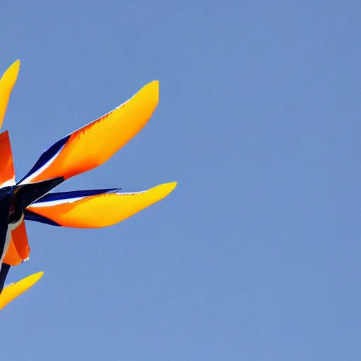 Prompt: strelitzia plane