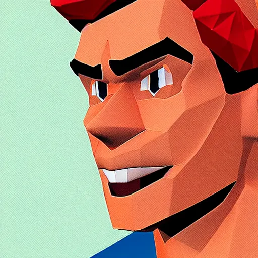 Image similar to low - poly archie andrews