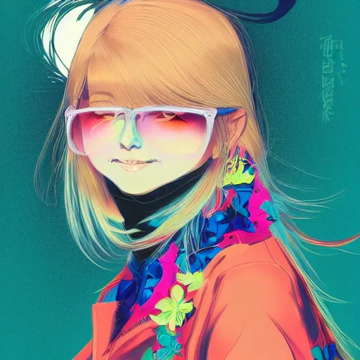 Image similar to a portrait of blonde girl by hiroyuki takahashi, detailed, 4 k
