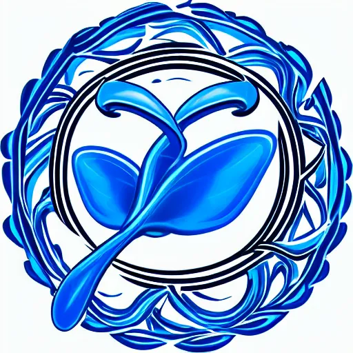 Image similar to logo of a blue drop of water with wings