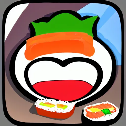 Image similar to app icon for sushi