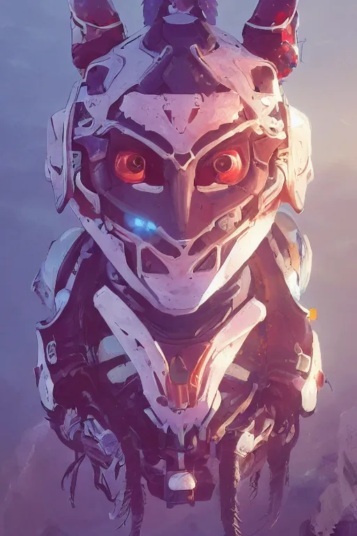 Image similar to combination suit armor aloy horizon forbidden west horizon zero dawn robot ninja mask helmet backpack tribal, art gta 5 comics, official fanart behance hd artstation by jesper ejsing, by rhads, makoto shinkai and lois van baarle, ilya kuvshinov, ossdraws radiating a glowing aura cgi rtx 2 0 2 2