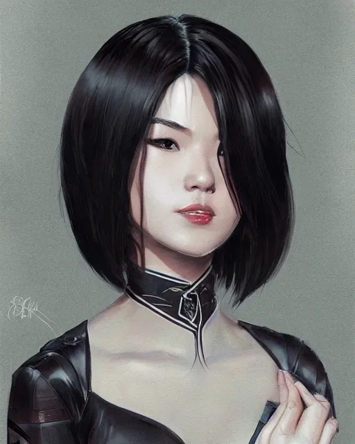 Prompt: portrait of cassandra cain wearing a qipao, attractive, casual, digital painting, artstation, concept art, smooth, sharp focus, realistic, illustration, art by artgerm and greg rutkowski and sakimichan