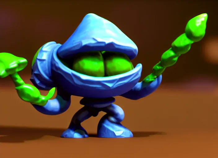 Image similar to funguar, stylized stl fantasy miniature, 3 d render, activision blizzard style, hearthstone style