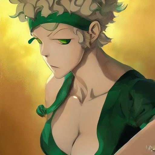 Image similar to tatsumaki from one punch man, painting, cool color palette, refreshing, soft lighting, by hayao myazaki, by wlop, kushart krenz, kawacy